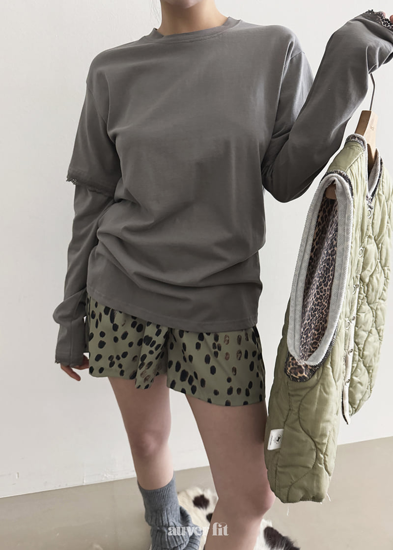 Auver_Fit - Korean Women Fashion - #momslook - Madeleine Layered Tee