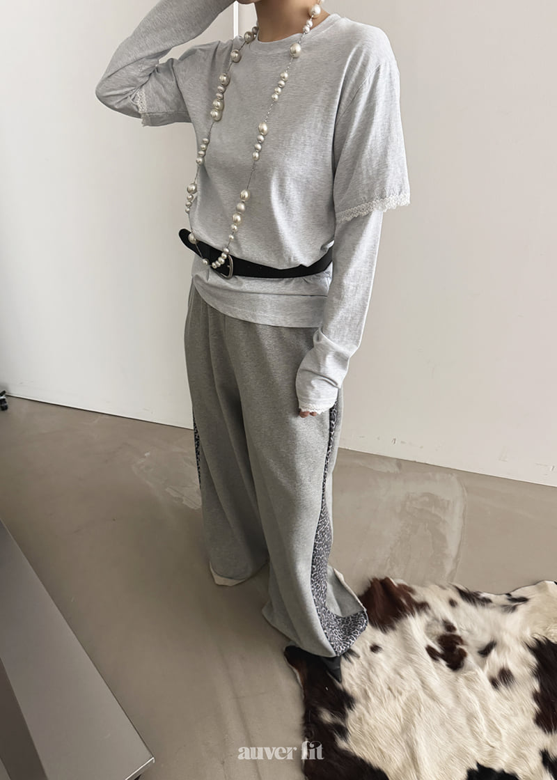 Auver_Fit - Korean Women Fashion - #momslook - Madeleine Layered Tee - 11