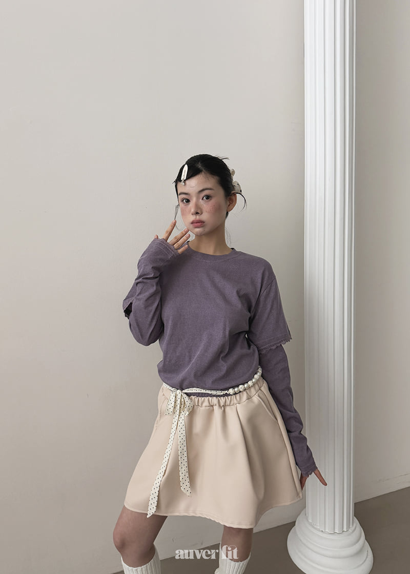 Auver_Fit - Korean Women Fashion - #momslook - Madeleine Layered Tee - 5