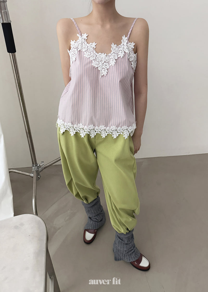 Auver_Fit - Korean Women Fashion - #womensfashion - Stripe Laurel Sleeveless - 4