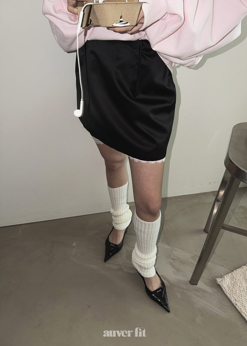Auver_Fit - Korean Women Fashion - #momslook - Pale Dart Mini Skirt - 8