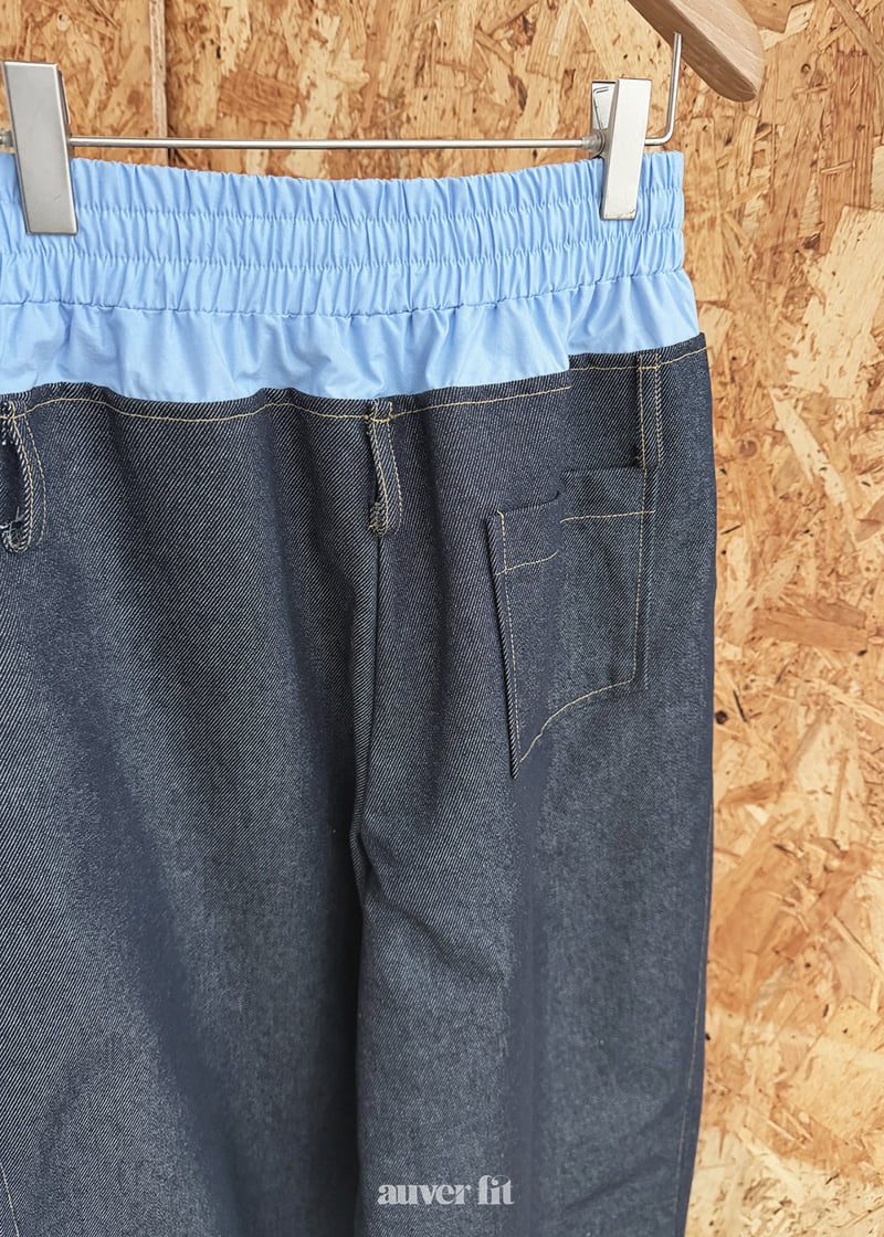 Auver_Fit - Korean Women Fashion - #momslook - Double Roll-Up Denim Pants - 3