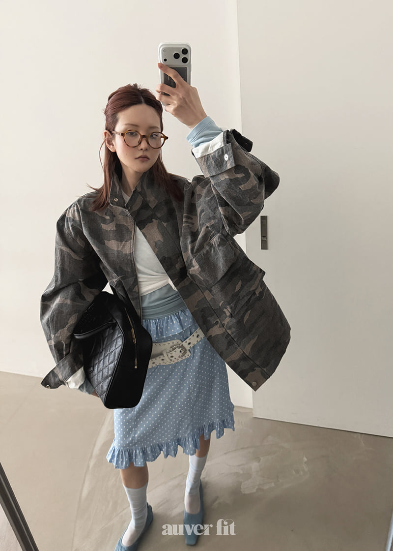 Auver_Fit - Korean Women Fashion - #momslook - Double Frill Dot Skirt - 2