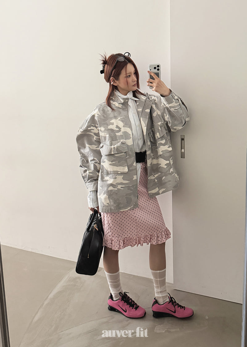 Auver_Fit - Korean Women Fashion - #momslook - Double Frill Dot Skirt - 8