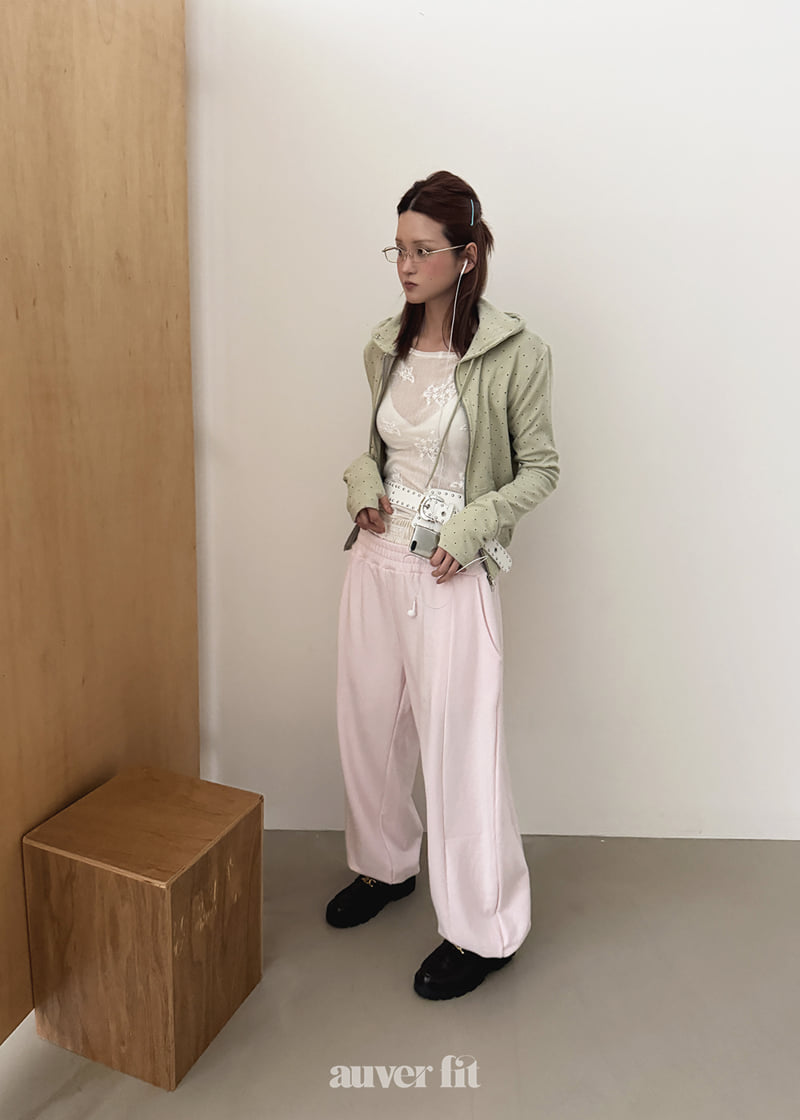 Auver_Fit - Korean Women Fashion - #momslook - Satin Double Jogger Pants - 2
