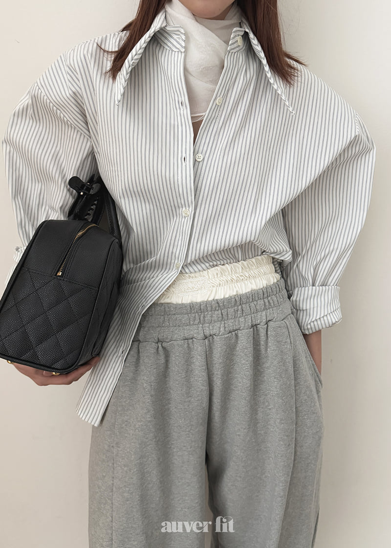 Auver_Fit - Korean Women Fashion - #momslook - Wire Collar Shirt - 10