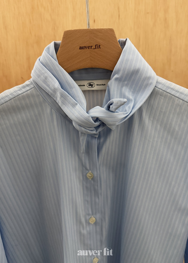 Auver_Fit - Korean Women Fashion - #momslook - Wire Collar Shirt - 6