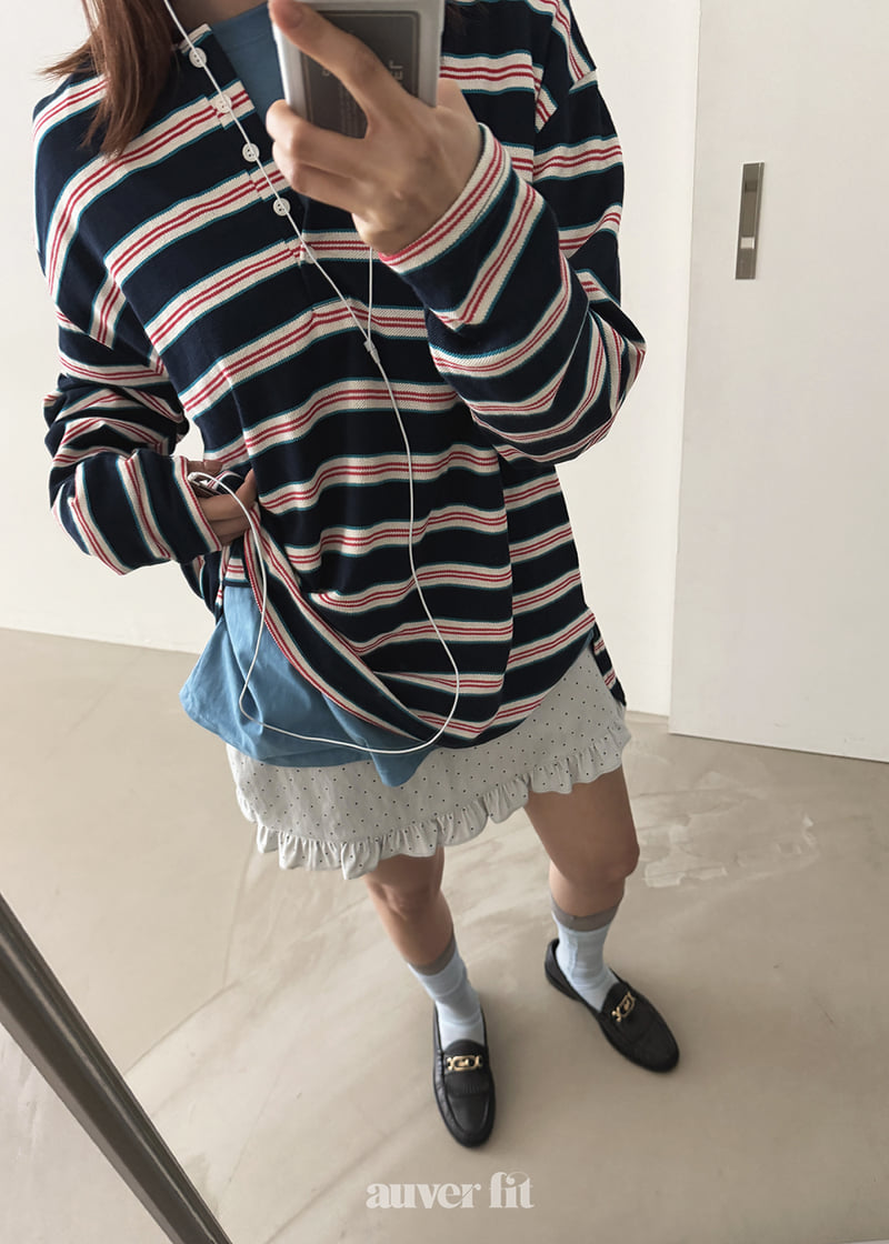 Auver_Fit - Korean Women Fashion - #momslook - Palette PK Tee - 10