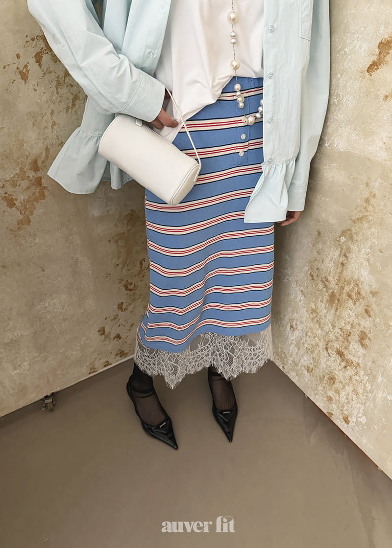 Auver_Fit - Korean Women Fashion - #momslook - Palette Lace Skirt - 8