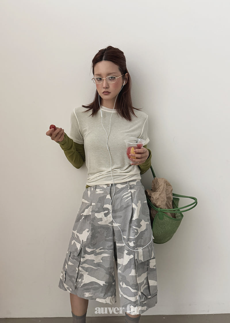 Auver_Fit - Korean Women Fashion - #momslook - Military Cargo Shorts