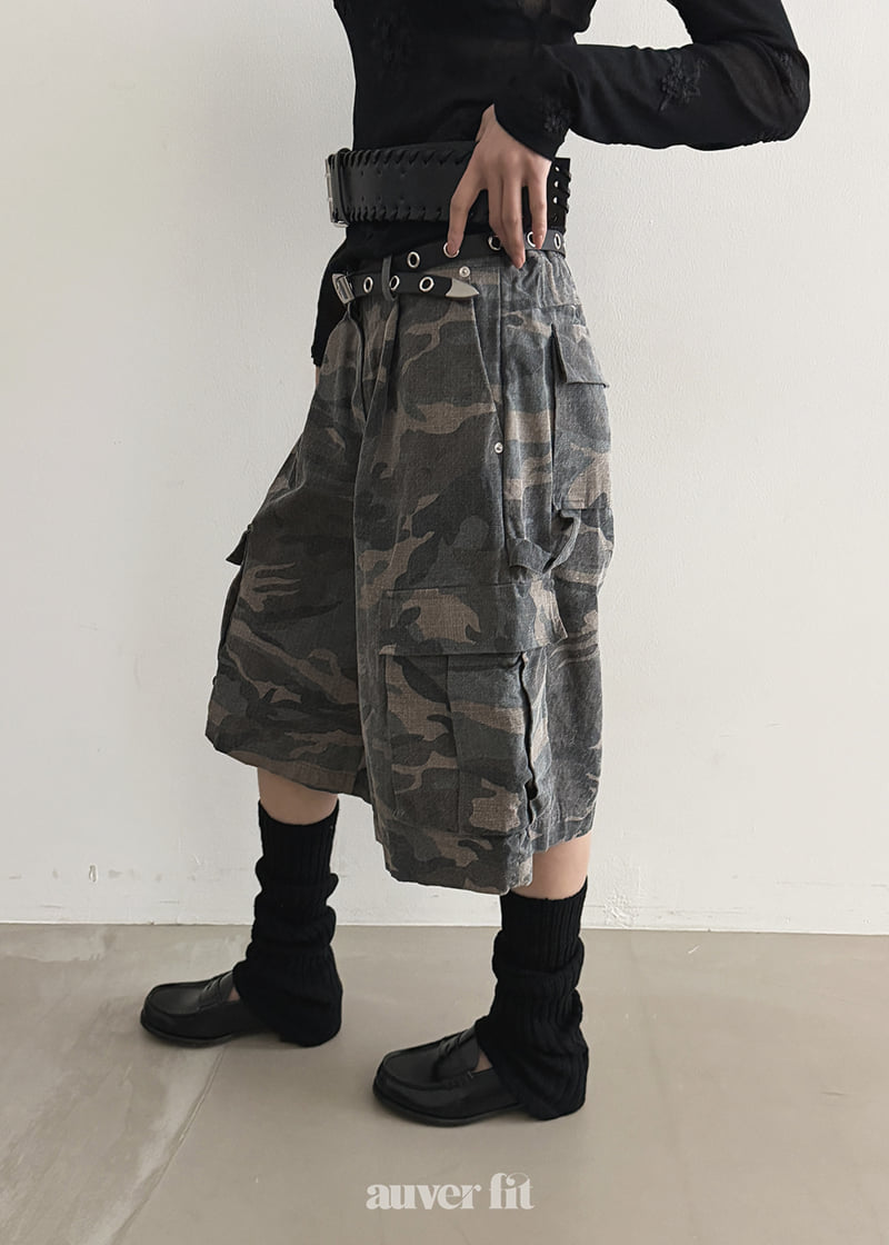 Auver_Fit - Korean Women Fashion - #momslook - Military Cargo Shorts - 3