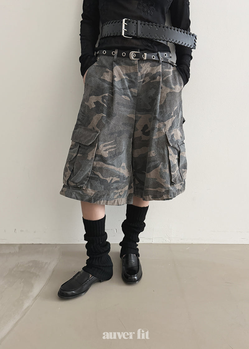 Auver_Fit - Korean Women Fashion - #momslook - Military Cargo Shorts - 5