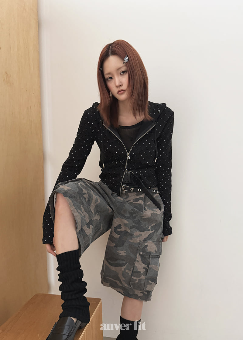 Auver_Fit - Korean Women Fashion - #momslook - Military Cargo Shorts - 7