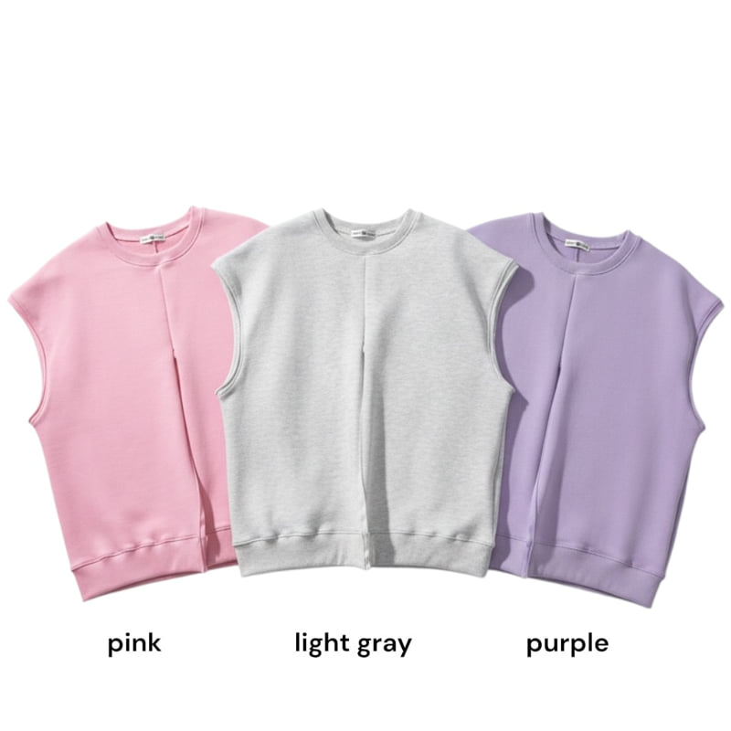 Auver_Fit - Korean Women Fashion - #momslook - Middle Open Sleeveless - 12