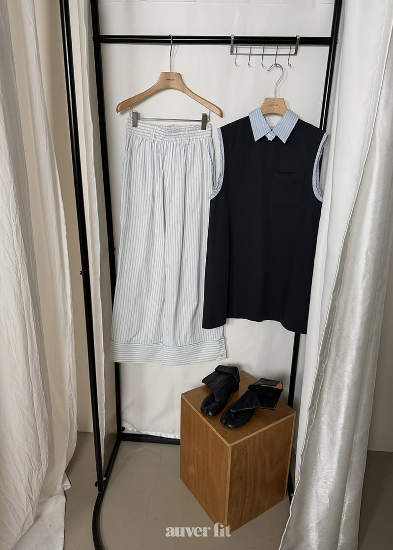 Auver_Fit - Korean Women Fashion - #momslook - Timmy Collar One-piece - 11