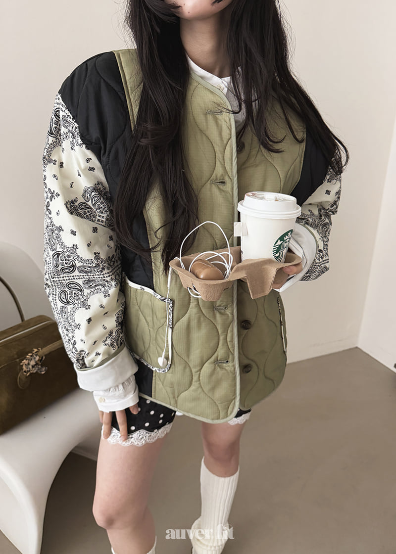 Auver_Fit - Korean Women Fashion - #pursuepretty - Paisley Balloon Jumper - 7