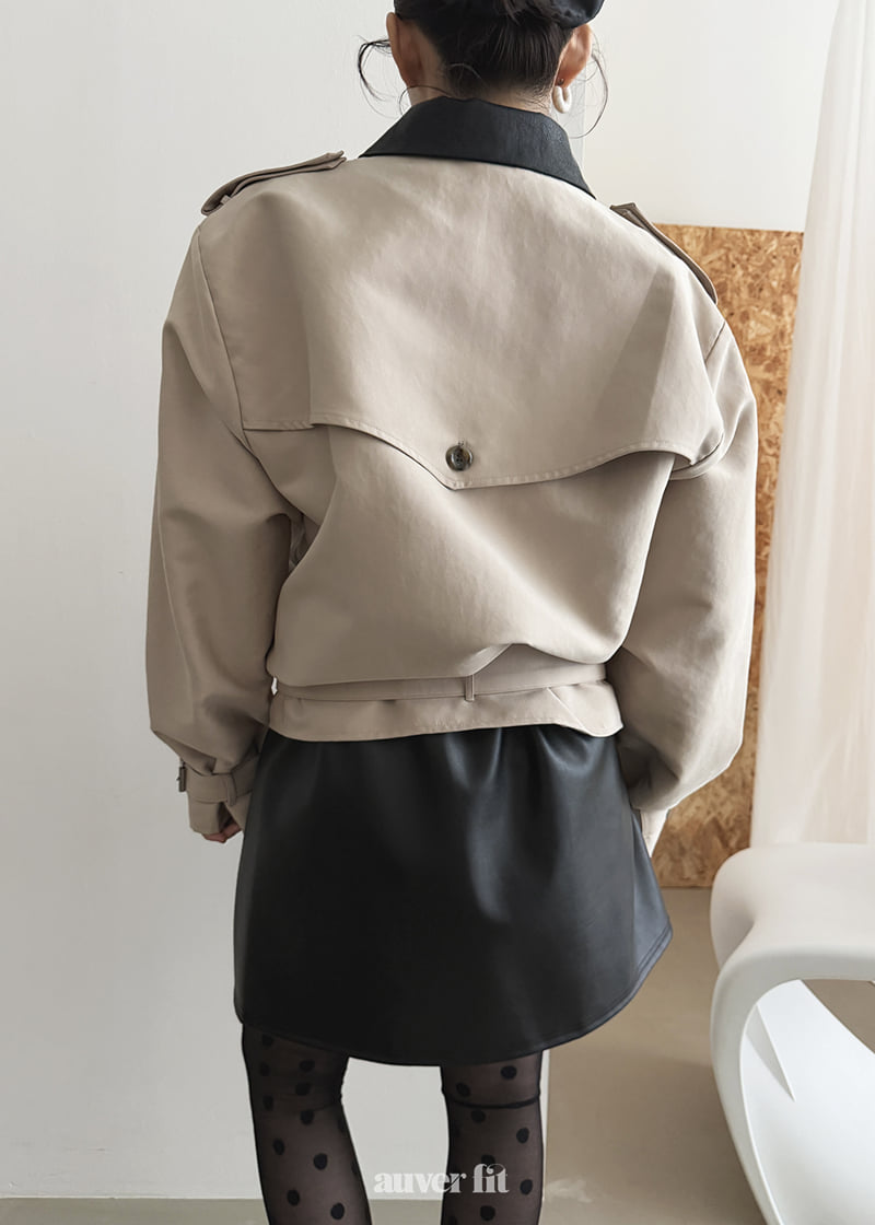 Auver_Fit - Korean Women Fashion - #pursuepretty - Trench Contrast Jumper - 2
