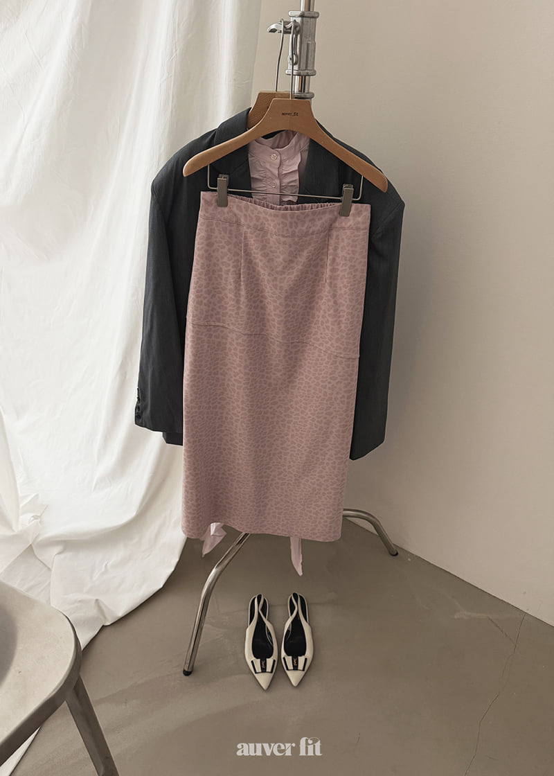 Auver_Fit - Korean Women Fashion - #pursuepretty - Leopard Nubuck Skirt - 5