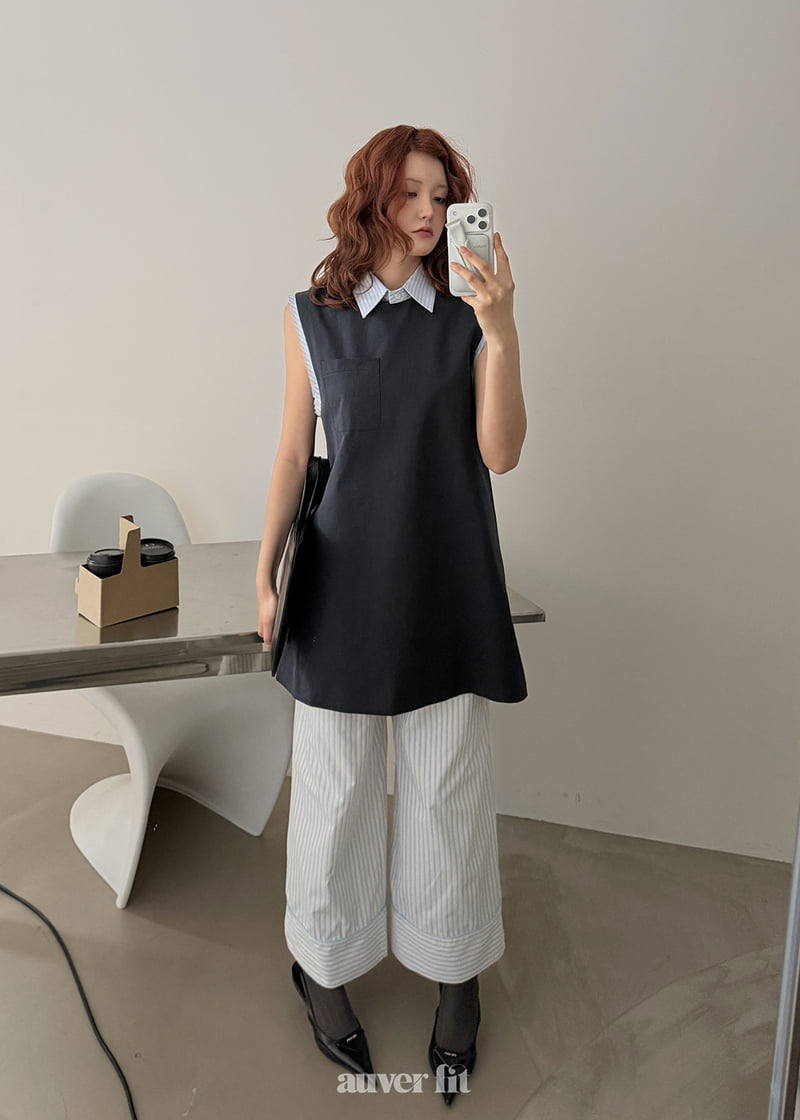 Auver_Fit - Korean Women Fashion - #pursuepretty - Timmy Collar One-piece - 3