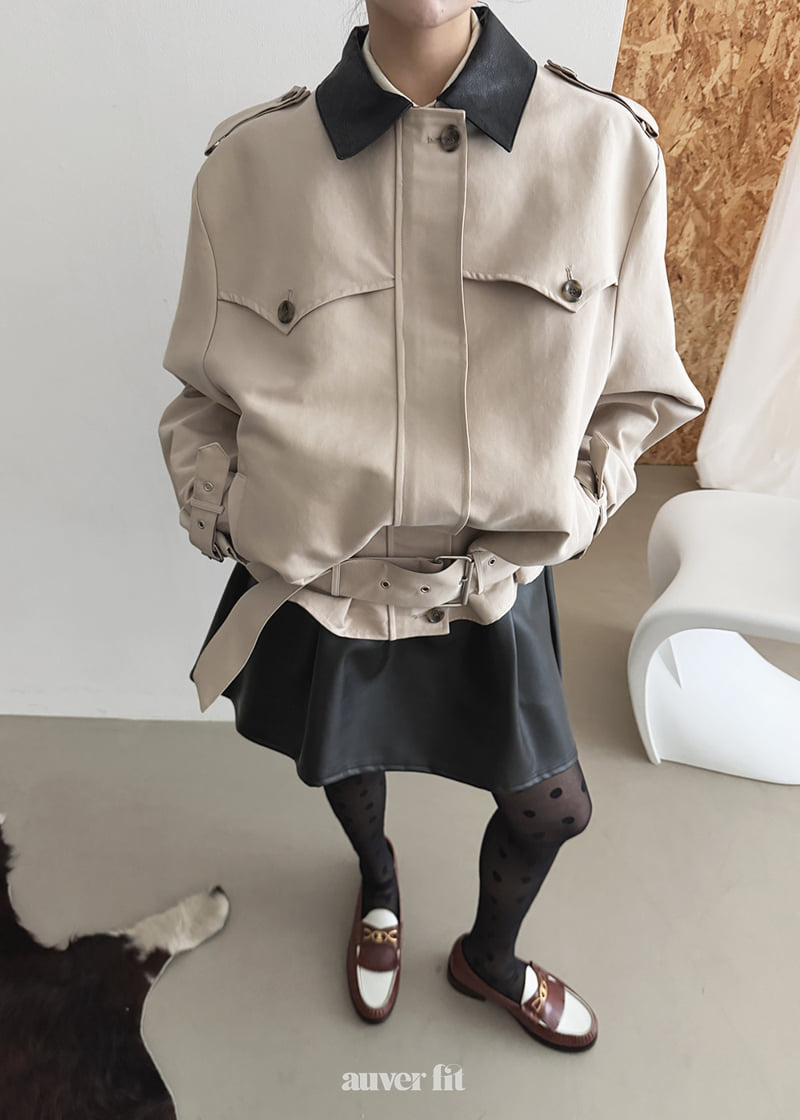 Auver_Fit - Korean Women Fashion - #restrostyle - Trench Contrast Jumper - 3