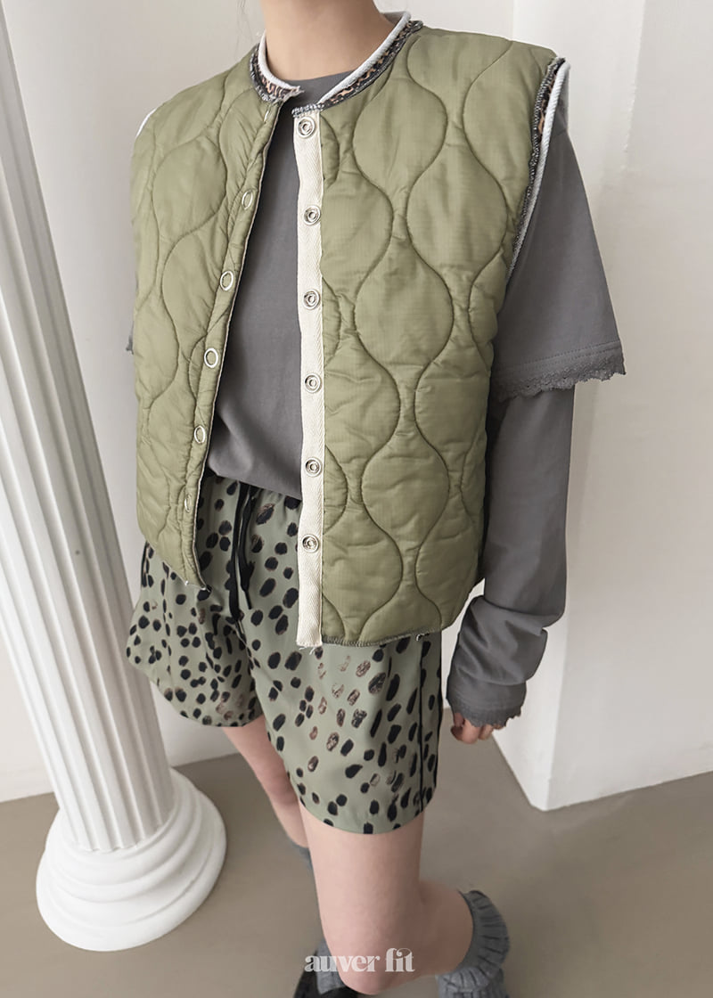 Auver_Fit - Korean Women Fashion - #romanticstyle - Leopard Reversible Vest - 5