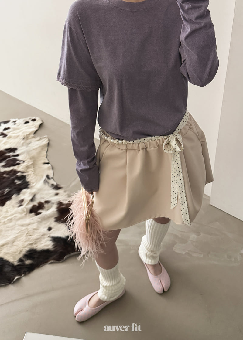 Auver_Fit - Korean Women Fashion - #romanticstyle - Pumpkin Skirt - 9