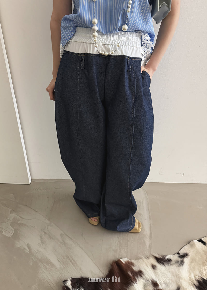 Auver_Fit - Korean Women Fashion - #shopsmall - Double Roll-Up Denim Pants - 11