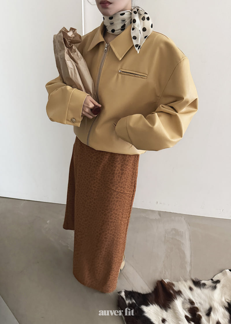 Auver_Fit - Korean Women Fashion - #shopsmall - Leopard Nubuck Skirt - 8