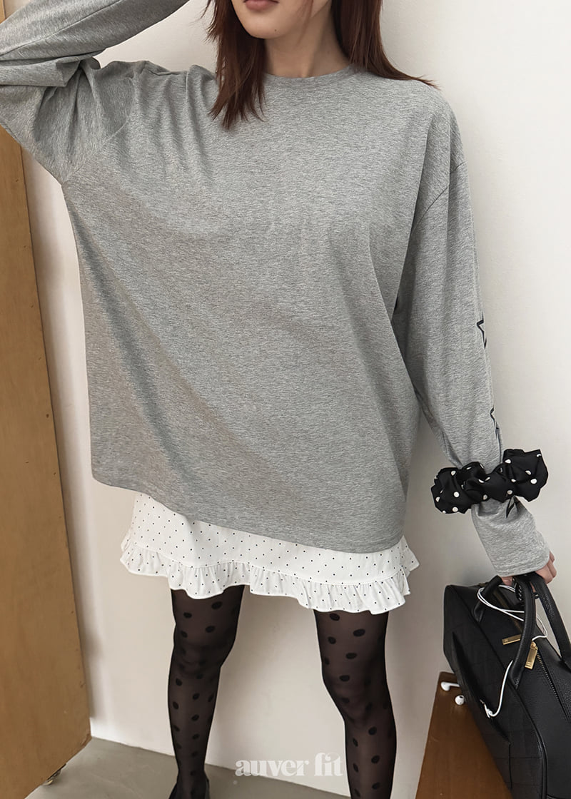 Auver_Fit - Korean Women Fashion - #shopsmall - Star Long Sleeve Tee - 10