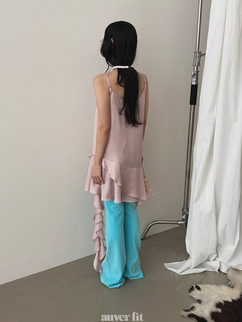 Auver_Fit - Korean Women Fashion - #thatsdarling - Asymmetric Tail Sleeveless One-piece - 8