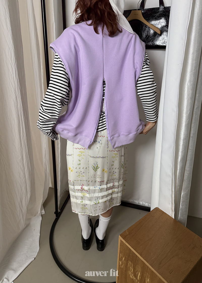 Auver_Fit - Korean Women Fashion - #thatsdarling - Flower Pintuck Midi Skirt - 3