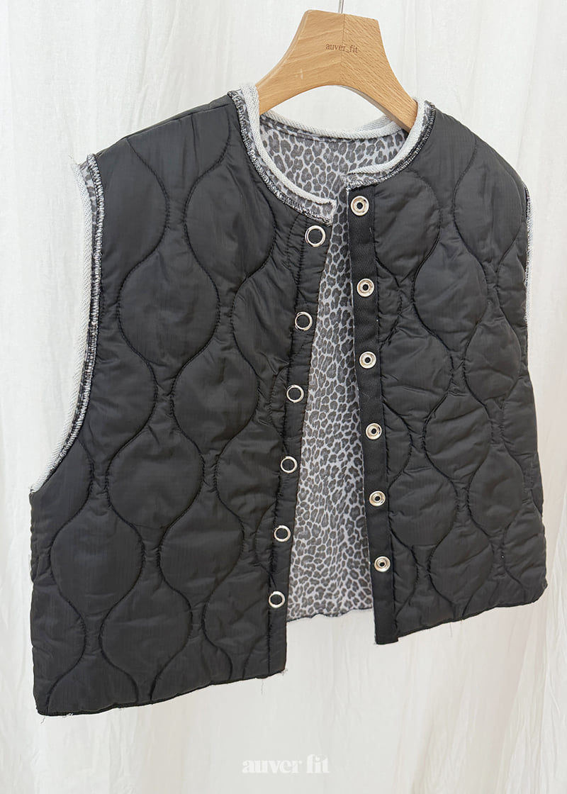 Auver_Fit - Korean Women Fashion - #thelittlethings - Leopard Reversible Vest - 8