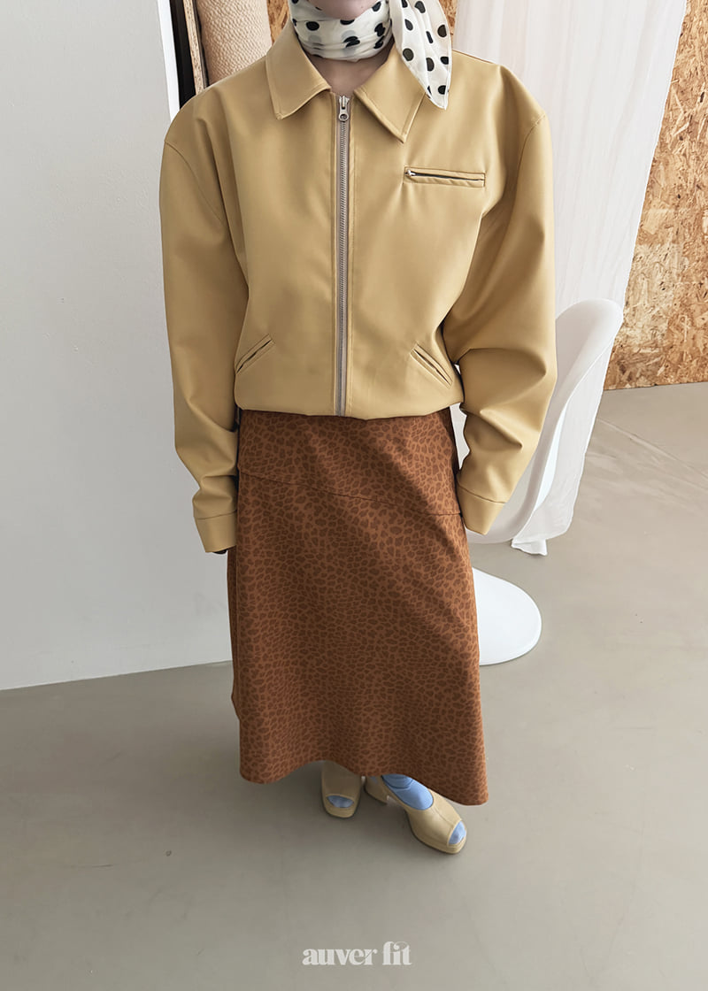Auver_Fit - Korean Women Fashion - #thelittlethings - Leopard Nubuck Skirt - 10