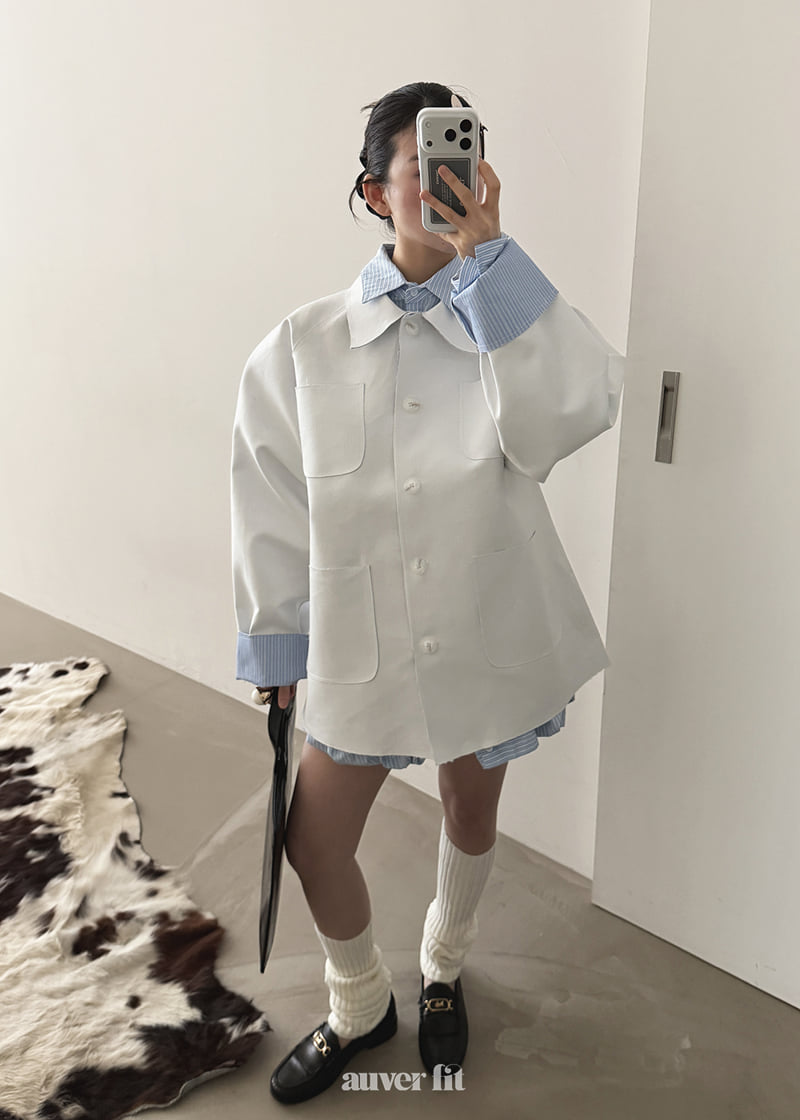 Auver_Fit - Korean Women Fashion - #womensfashion - Classic Bonded Jacket - 7