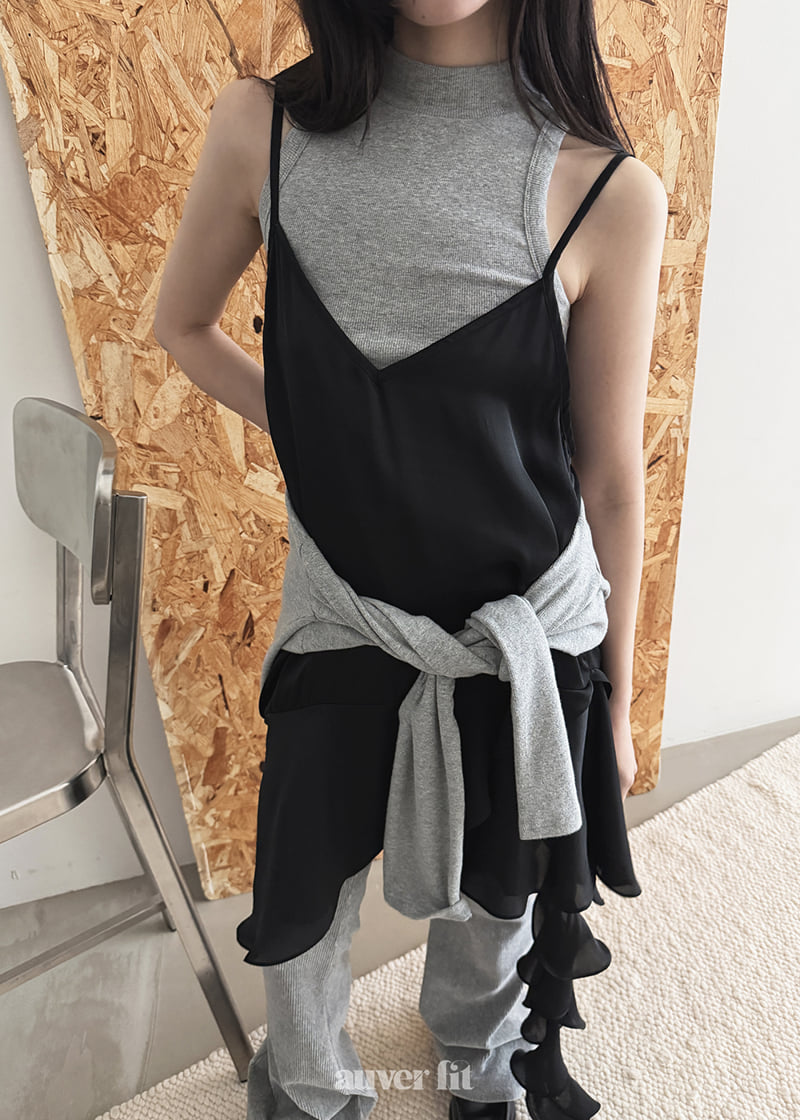 Auver_Fit - Korean Women Fashion - #womensfashion - V-Neck Layered Tee - 5
