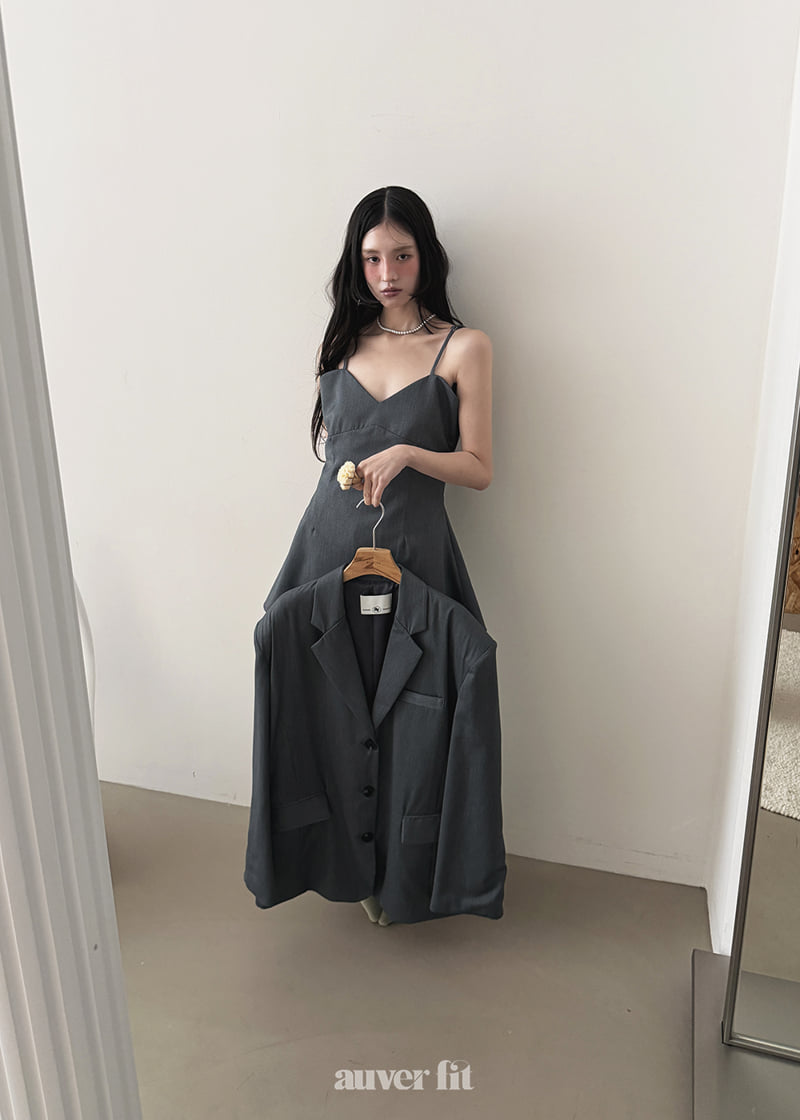 Auver_Fit - Korean Women Fashion - #womensfashion - Tailored Line Sleeveless - 12
