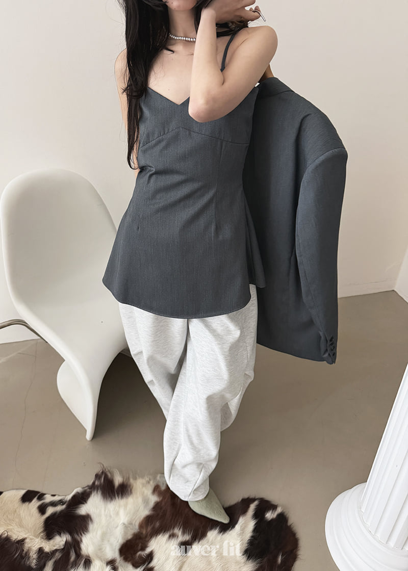 Auver_Fit - Korean Women Fashion - #womensfashion - Tailored Line Sleeveless - 8