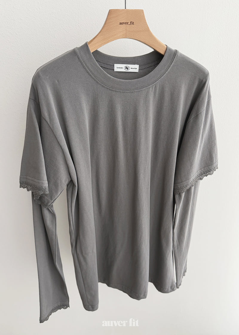 Auver_Fit - Korean Women Fashion - #womensfashion - Madeleine Layered Tee - 2