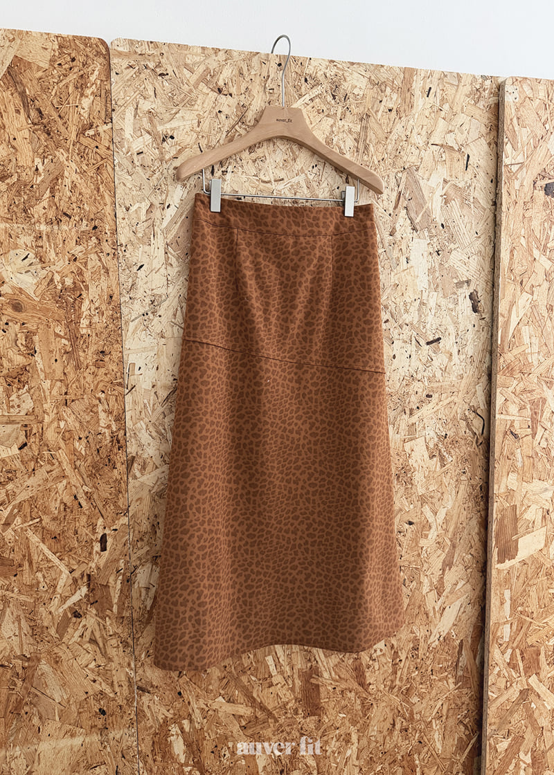 Auver_Fit - Korean Women Fashion - #womensfashion - Leopard Nubuck Skirt - 12
