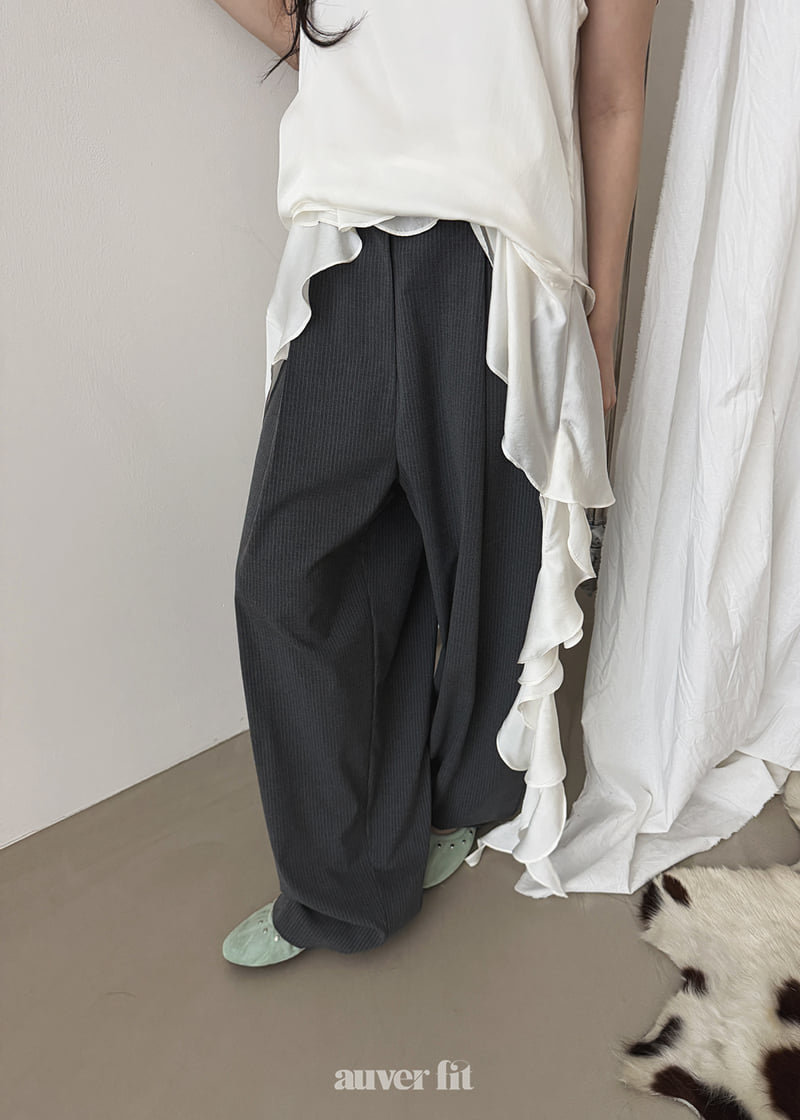 Auver_Fit - Korean Women Fashion - #womensfashion - Asymmetric Tail Sleeveless One-piece