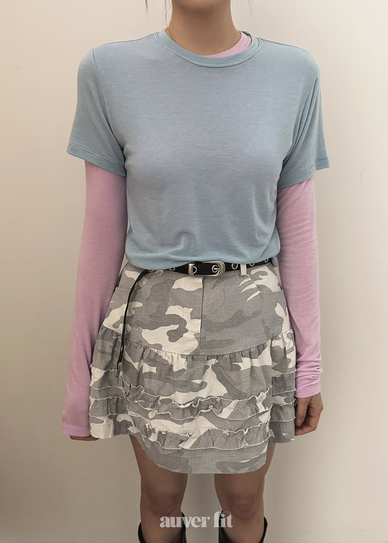 Auver_Fit - Korean Women Fashion - #womensfashion - Mild Round Short Sleeve Tee