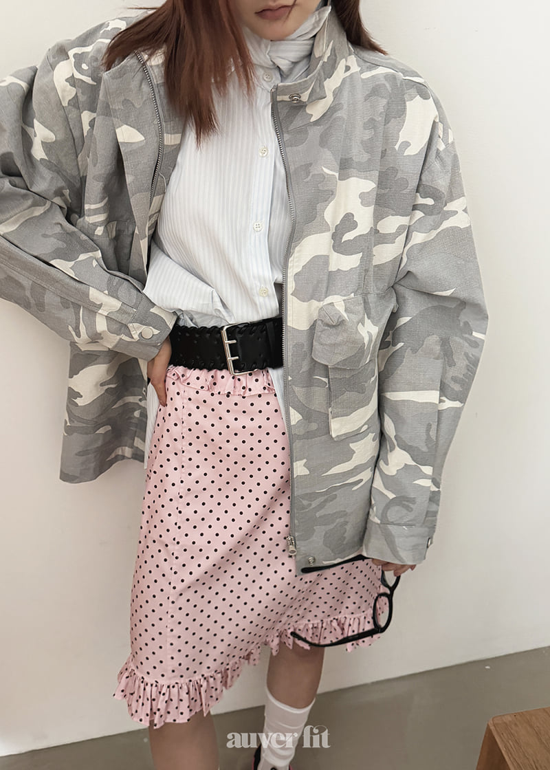 Auver_Fit - Korean Women Fashion - #womensfashion - Double Frill Dot Skirt - 11