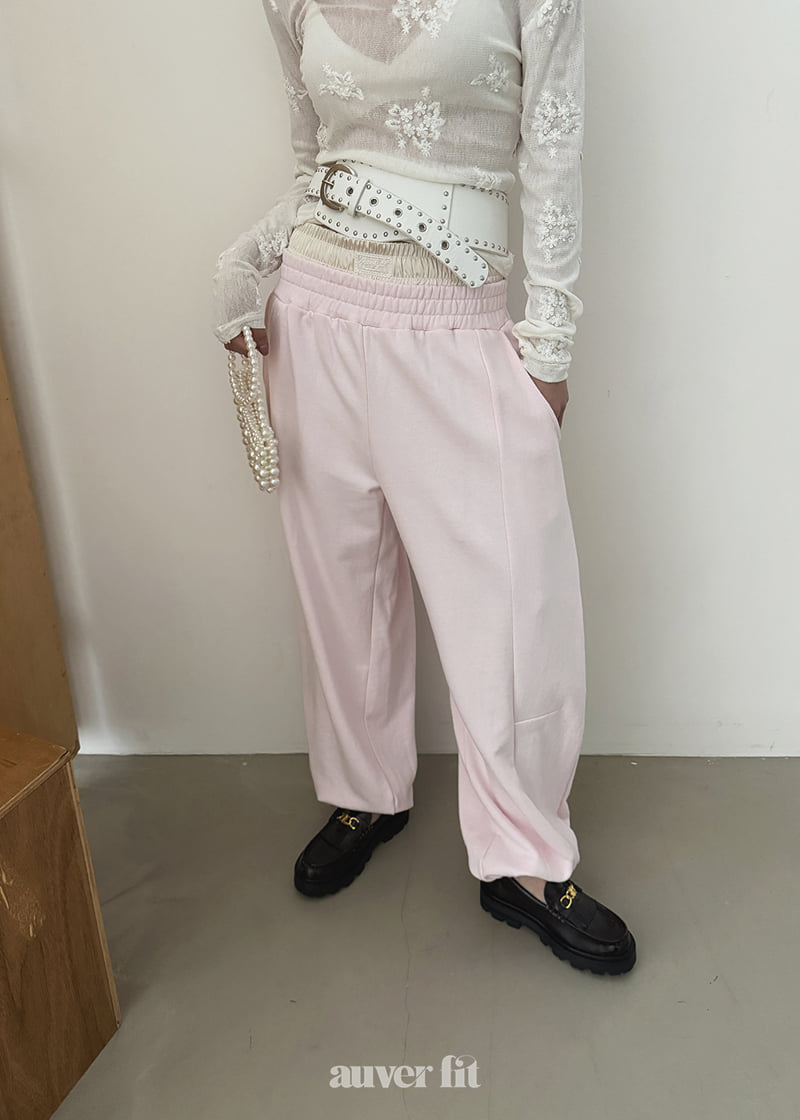 Auver_Fit - Korean Women Fashion - #womensfashion - Satin Double Jogger Pants