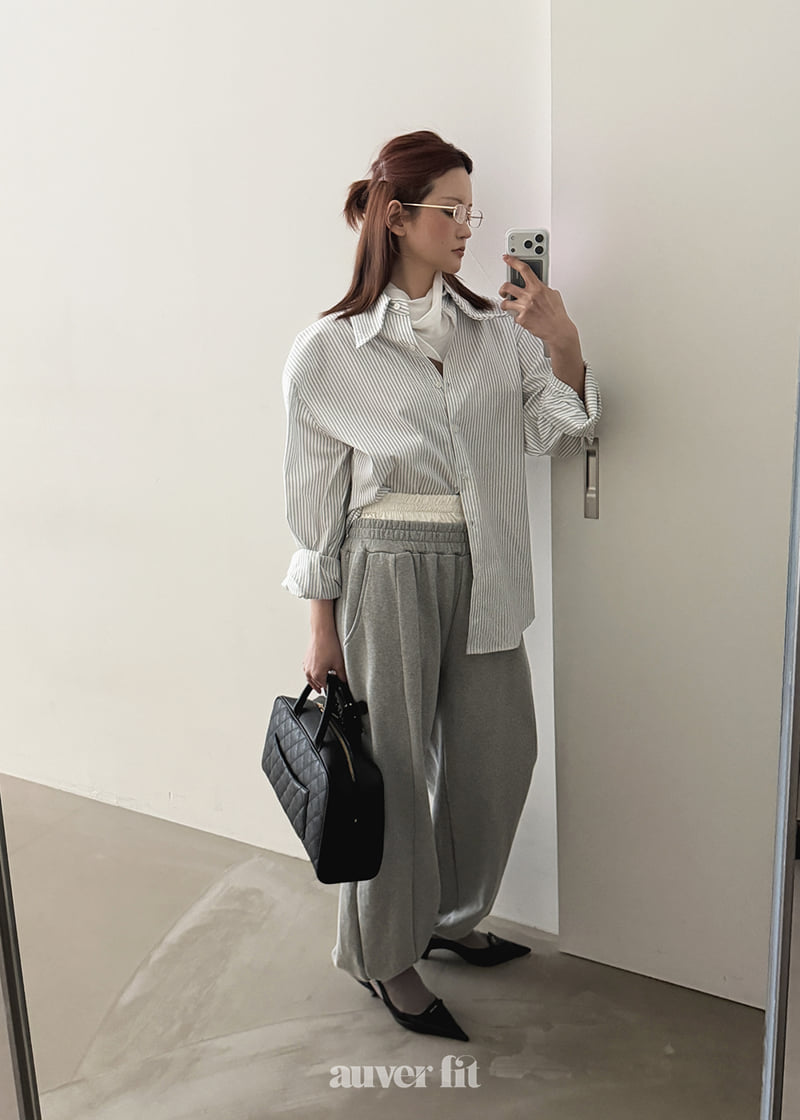 Auver_Fit - Korean Women Fashion - #womensfashion - Satin Double Jogger Pants - 11