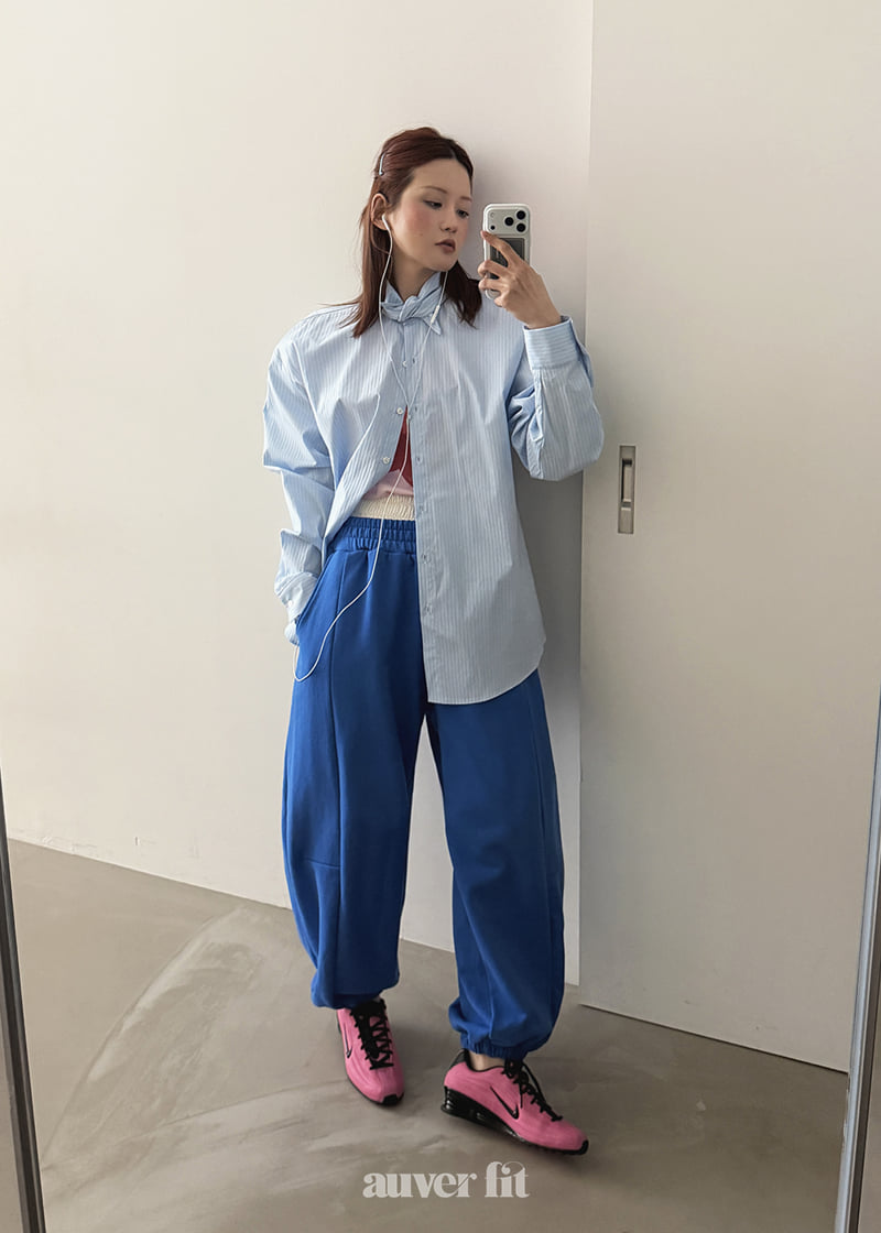 Auver_Fit - Korean Women Fashion - #womensfashion - Satin Double Jogger Pants - 7
