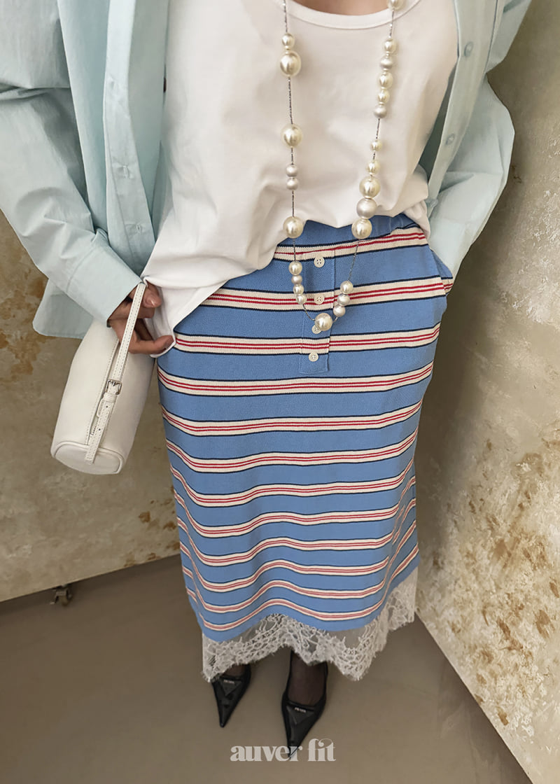 Auver_Fit - Korean Women Fashion - #womensfashion - Palette Lace Skirt - 11
