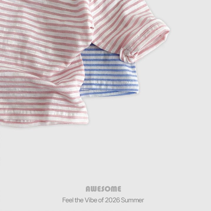 Awesome Bebe - Korean Children Fashion - #Kfashion4kids - Stripe Tee - 3