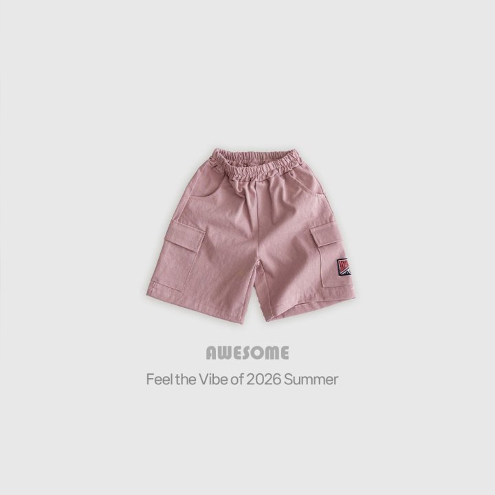 Awesome Bebe - Korean Children Fashion - #childofig - Cargo Label Half Pants - 8