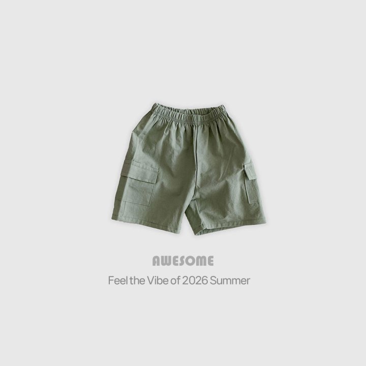 Awesome Bebe - Korean Children Fashion - #childofig - Linen Cargo Half Pants - 7