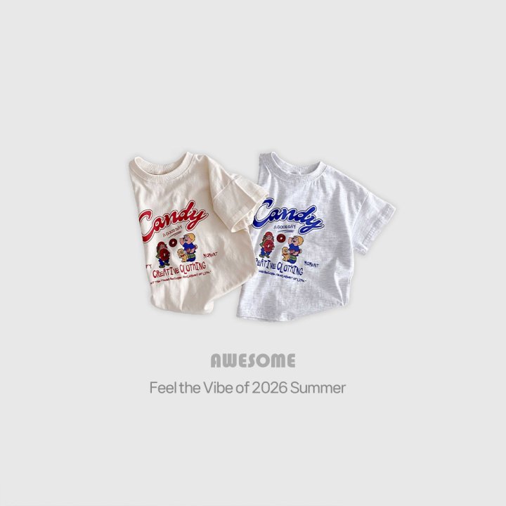 Awesome Bebe - Korean Children Fashion - #childofig - Candy Short Sleeve Tee